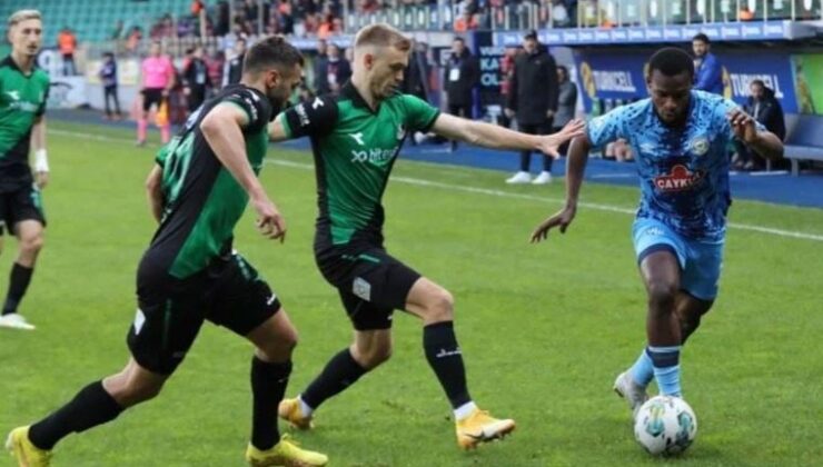 Çaykur Rizespor, 90+10’da penaltıyla güldü!