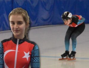 11 yaşındaki ulusal sportmen Efsa Polat, hız pateninde Türkiye rekoru kırdı!