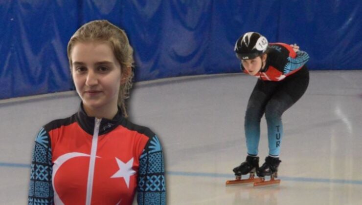 11 yaşındaki ulusal sportmen Efsa Polat, hız pateninde Türkiye rekoru kırdı!