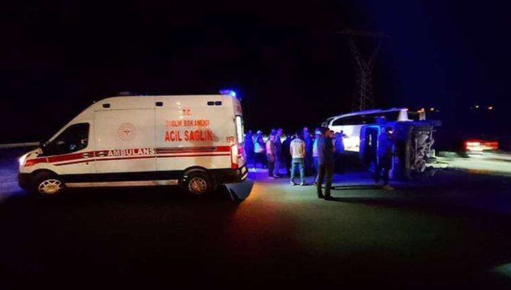 Amasya’da bayram dönüşü feci kaza! 17 yaralı var