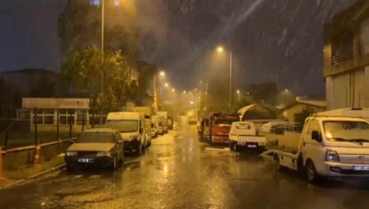 İstanbul’da kar yağışı tesirli oldu