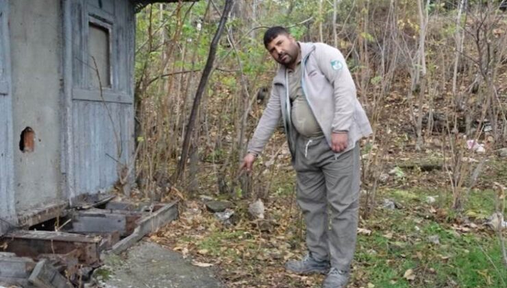 Tekme attığı poşetten el bombaları çıktı