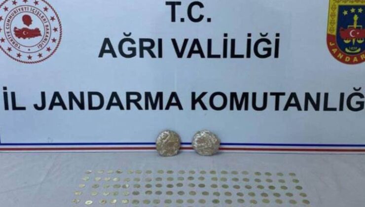 Ağrı’da tarihi eser kaçakçılığına operasyon: 170 sikke ele geçirildi