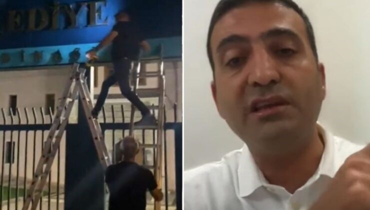 Belediyenin tabelaları gece vakti söküldü: ‘Beyoğlu demokrasi tarihi için kapkara bir gün’