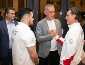 TFF Başkanı İbrahim Hacıosmanoğlu, A Ulusal Kadro’yu ziyaret etti