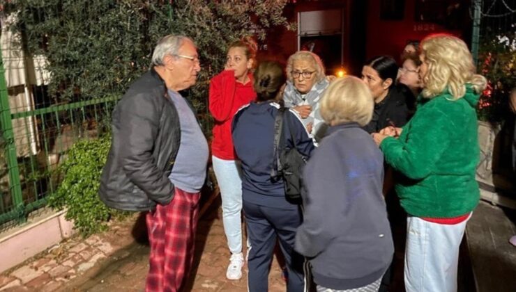 Meskeni yanan yaşlı bayan, canını güç kurtardı