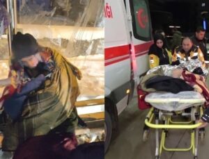 74 yaşındaki hasta durakta donmak üzereyken kurtarıldı