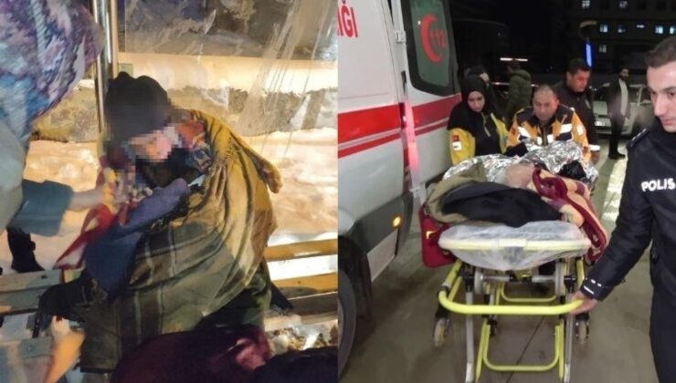 74 yaşındaki hasta durakta donmak üzereyken kurtarıldı