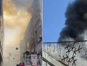 Kent merkezinde kaygı dolu anlar: Dumandan göz gözü görmedi!