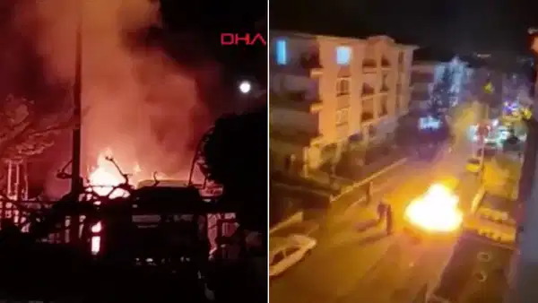 Kayınvalidesinin konutuna gitti: Aracını yaktı, pompalı tüfekle ateş etti!