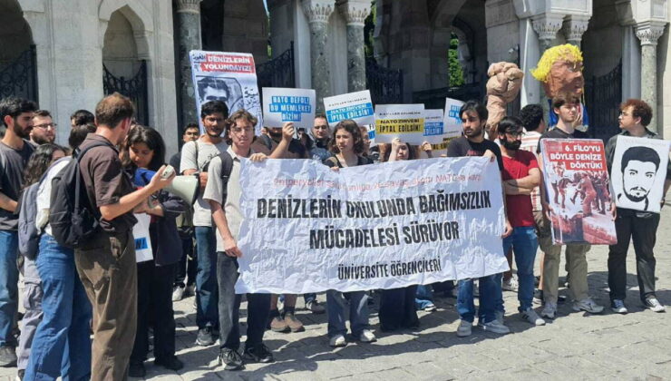 Beyazıt Meydanı’nda NATO karşıtı eylem: ‘Emperyalizmin savaş politikalarının bedelini emekçi halklar ve gençler ödüyor’