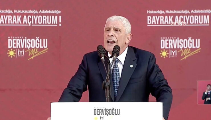 GÜZEL Parti’nin Bayrak Mitingi başladı: Dervişoğlu’ndan dikkat çeken iletiler