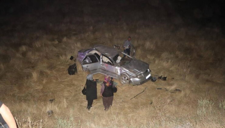 Araba takla atarak şarampole uçtu: 3 yaralı
